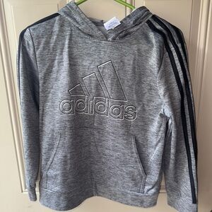 Adidas Gray Kids light weight Hoodie